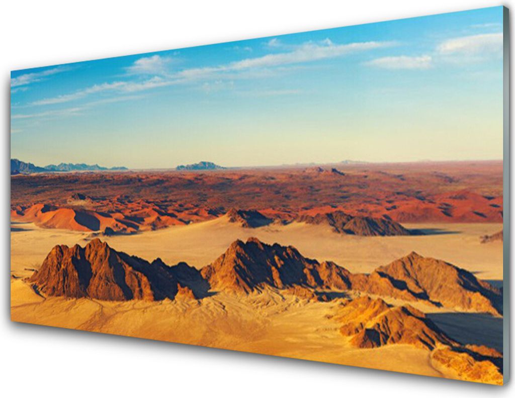 Küchenrückwand aus Glas 100x50cm Spritzschutz Wüste Landschaft