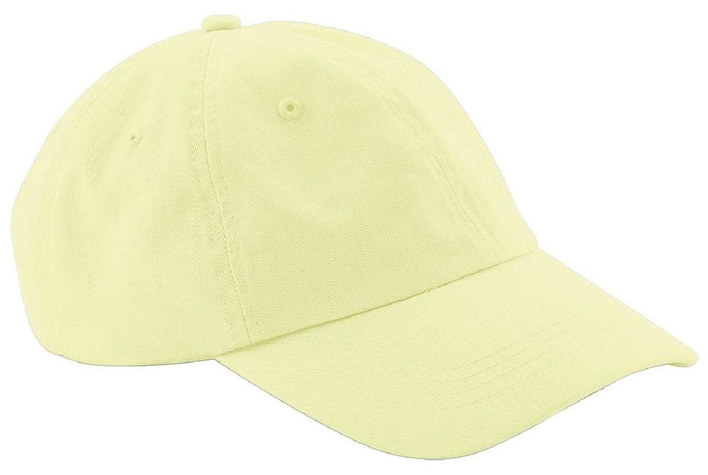 Beechfield Uni 6 Panel Dad Kappe FK252 (Einheitsgröße) (Pastell Gelb)