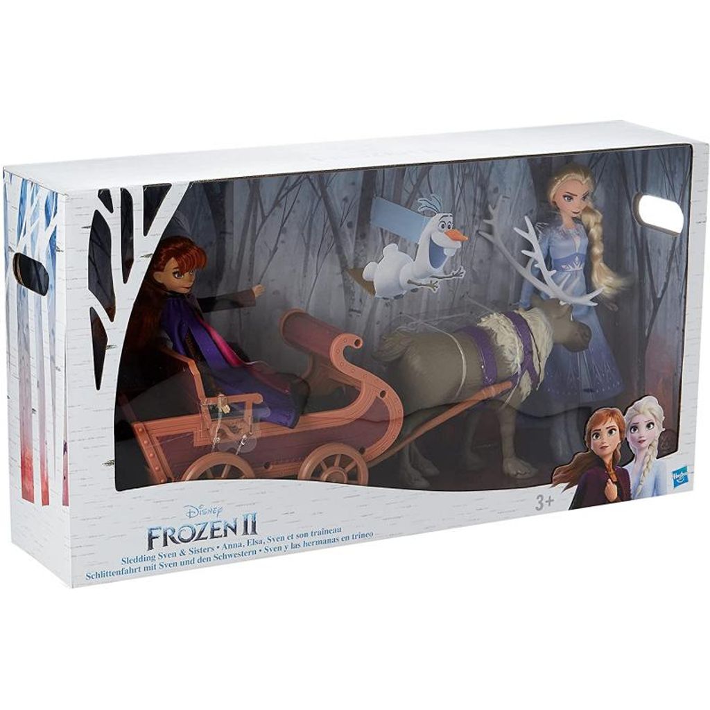 Disney Frozen II Eiskönigin,2 x  Plüschfigur Elsa/Anna Neu je 16 cm 