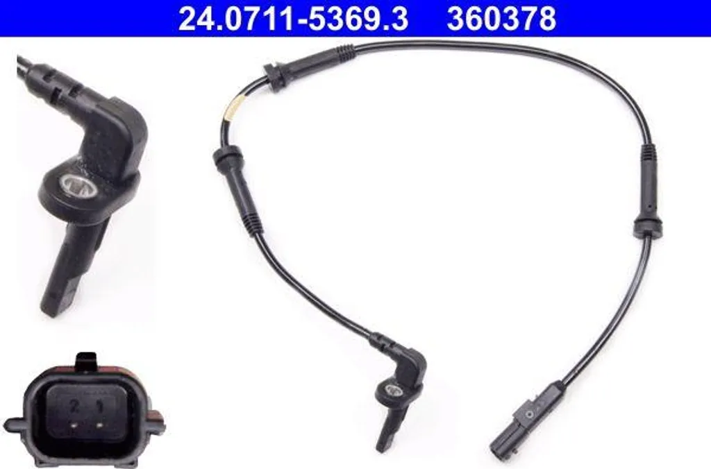 Capteur ABS de roue ATE compatible avec Dacia Sandero et Renault Thalia