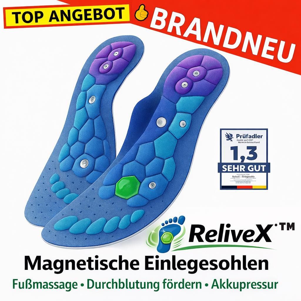 ReliveX™ Magnetische Einlegesohlen Akupressur-Schuheinlagen Produktbild 