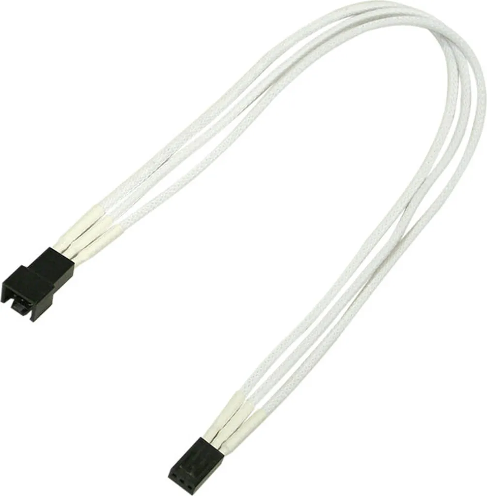 Nanoxia prolunga Molex a 3 pin - 30 cm - bianco