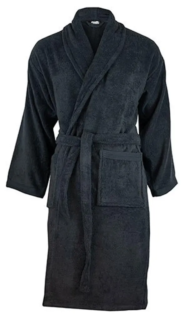 Peignoir Anthracite The One Towelling LT4902 en Coton Bio XXL-3XL
