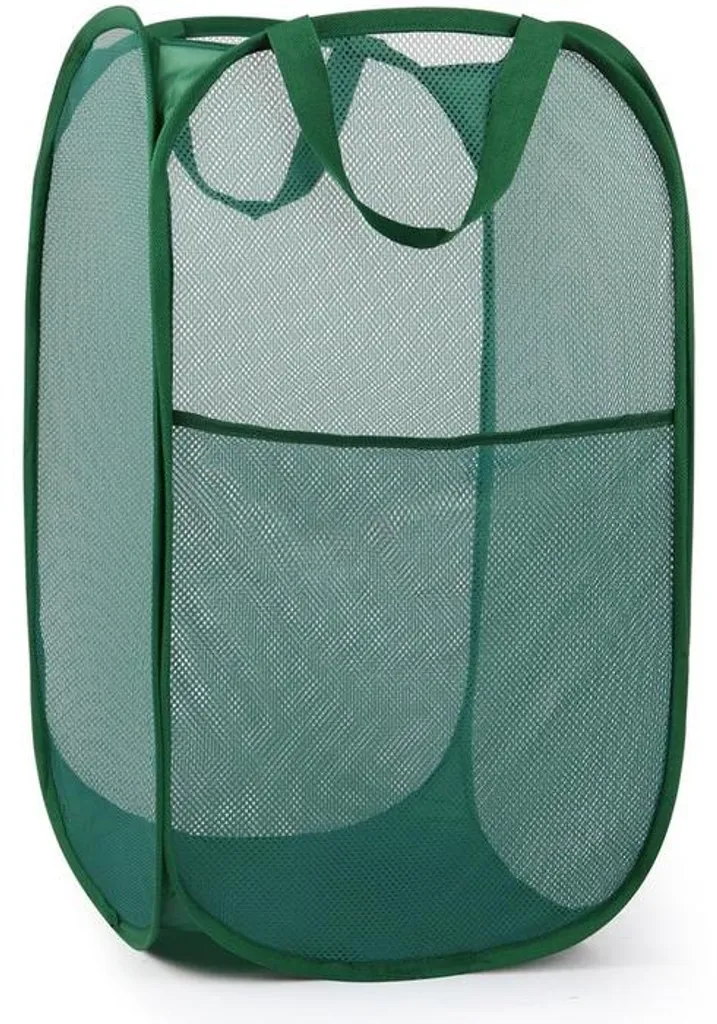 Panier à linge pour studio et petit espace vert pliable 36 cm de large