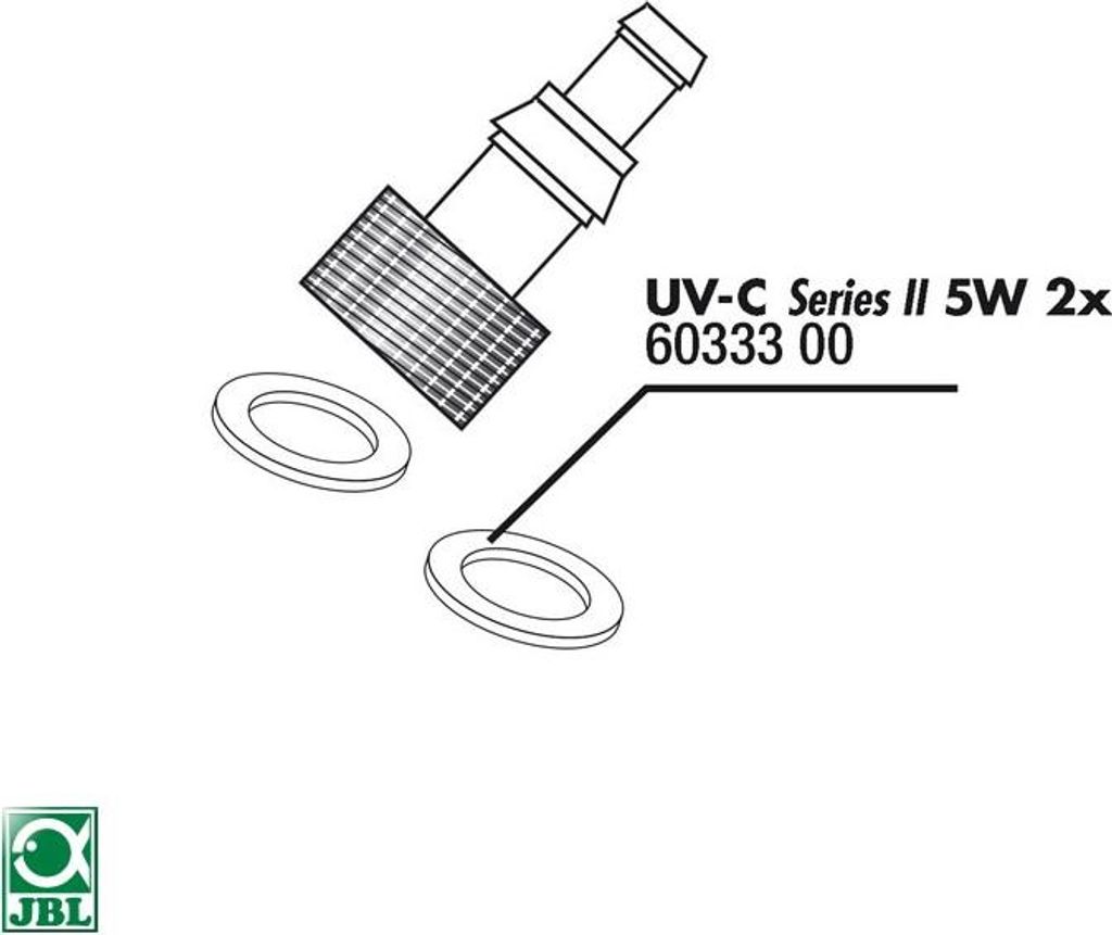 JBL AquaCristal UV-C 5 W O-Ring Anschluß *