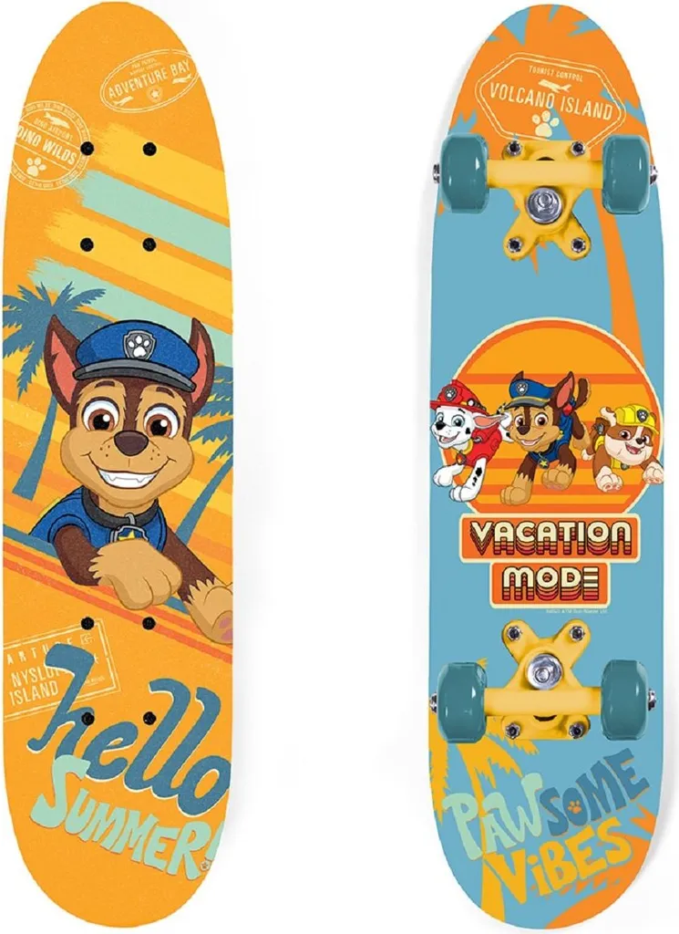 Skateboard enfant Paw Patrol pour apprendre l'équilibre au parc