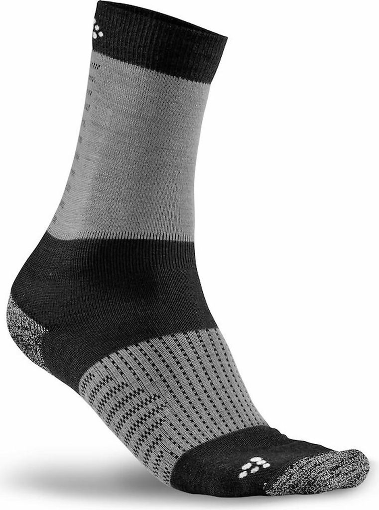 CRAFT XC Training Sock BLACK DK GREY MELANGE 46/48