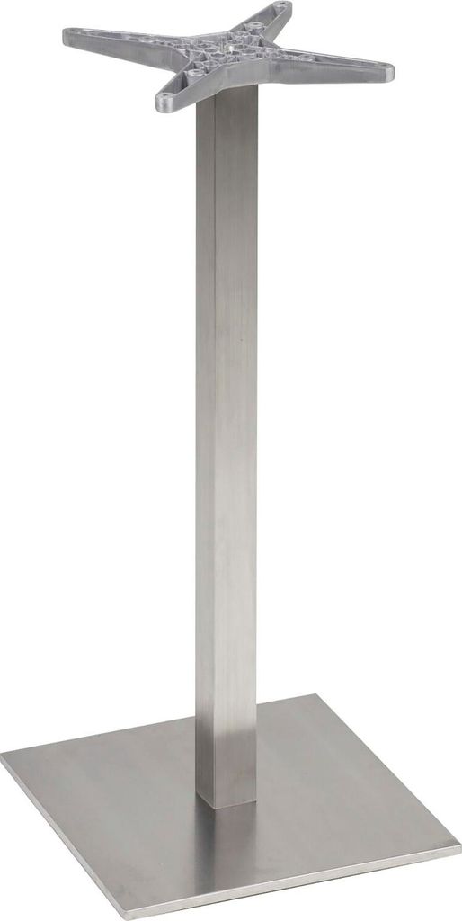 Plattentischgestell Salzach-1-Bar Tischgestell Höhe 1100 mm Edelstahl satiniert