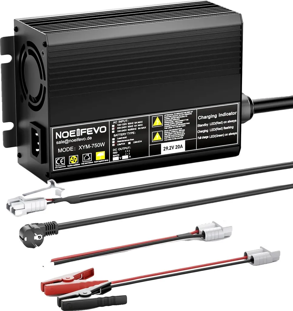 Chargeur batterie lithium 24V 20A : fini les temps de charge interminables