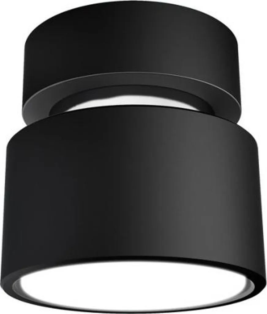 Luminaire LED GX53 PIXIE noir chromé 7W éclairage puissant et sobre