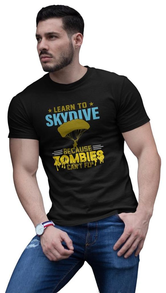 D&B Uni Polo ST00018 Skydive Schwarz-Größe M