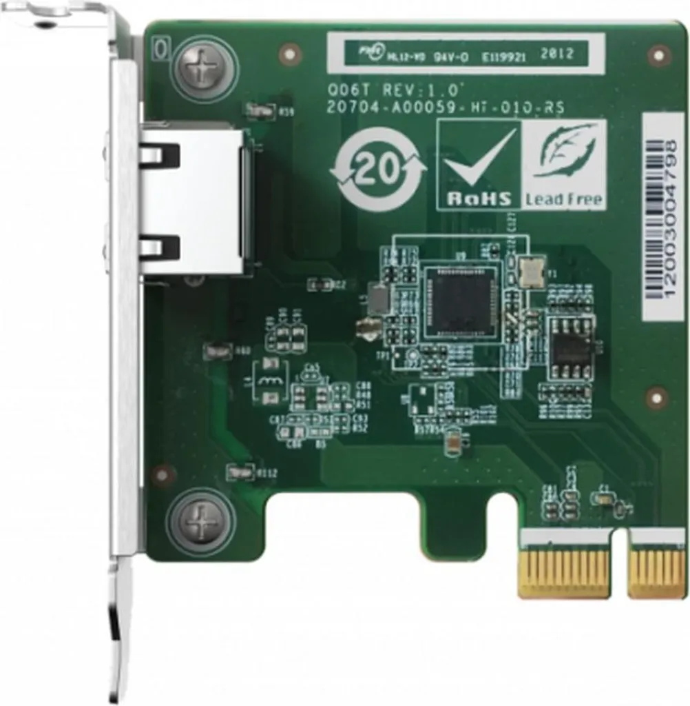 Adaptateur Réseau 2.5GbE QNAP QXG-2G1T-I225 pour Travail Collaboratif