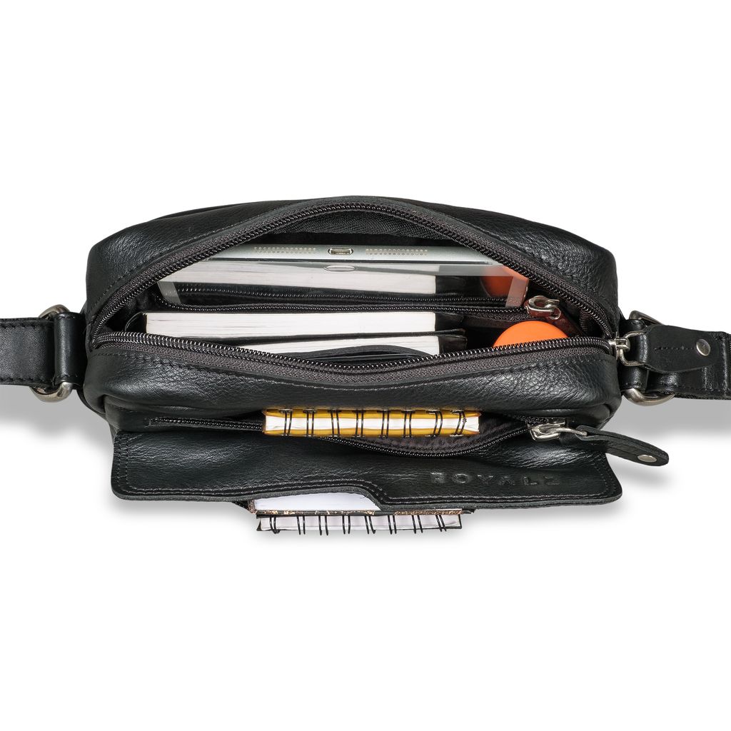 ROYALZ "Oregon" Leder Umhängetasche Herren Klein Männer Produktbild 3