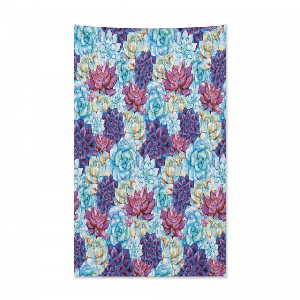 Abakuhaus Saftig Wandteppich und Tagesdecke, Künstlerische Blumen Böhmisch aus Weiches Mikrofaser Stoff Kein Verblassen Klare Farben Waschbar, 14...