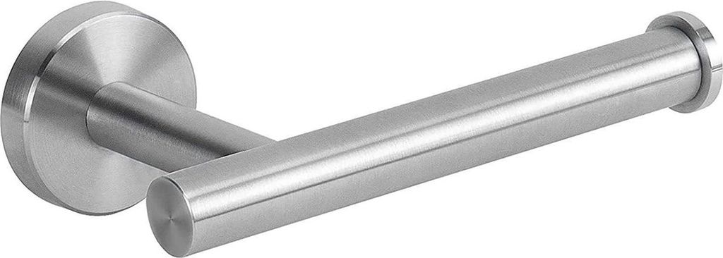 Toilettenpapierhalter zur Wandmontage - runde Tissue-Rollenhalterung für Bad- und Küchenaufbewahrung - gebürsteter SUS 304 Edelstahl - silber - ...