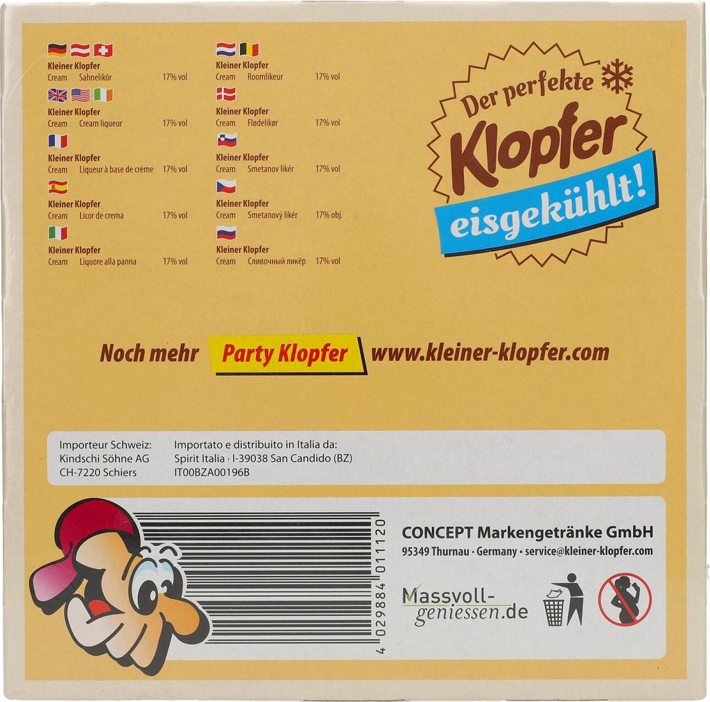 Kleiner Klopfer Cream 25x 20ml 17% Vol. Produktbild 6