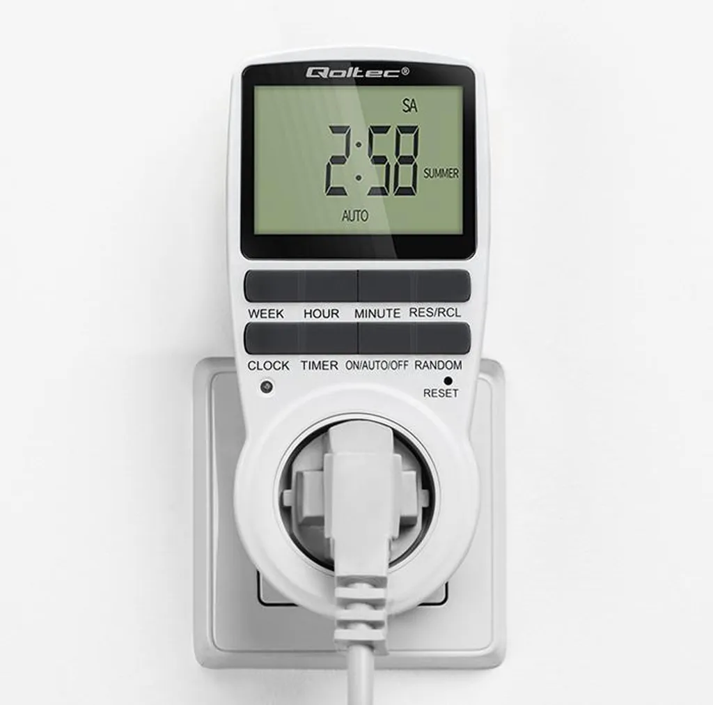 Programmateur LCD Qoltec PC0628 avec batterie de secours et 10 cycles - 8