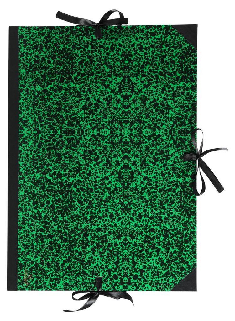CANSON Zeichnungsmappe "Annonay" 520 x 720 mm grün/schwarz Produktbild 