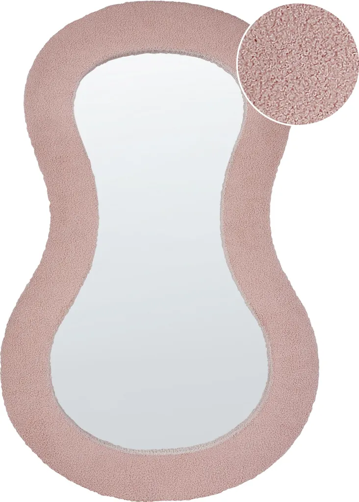 Grand Miroir Mural Ovale 112 cm Rose Planchez - Style Contemporain