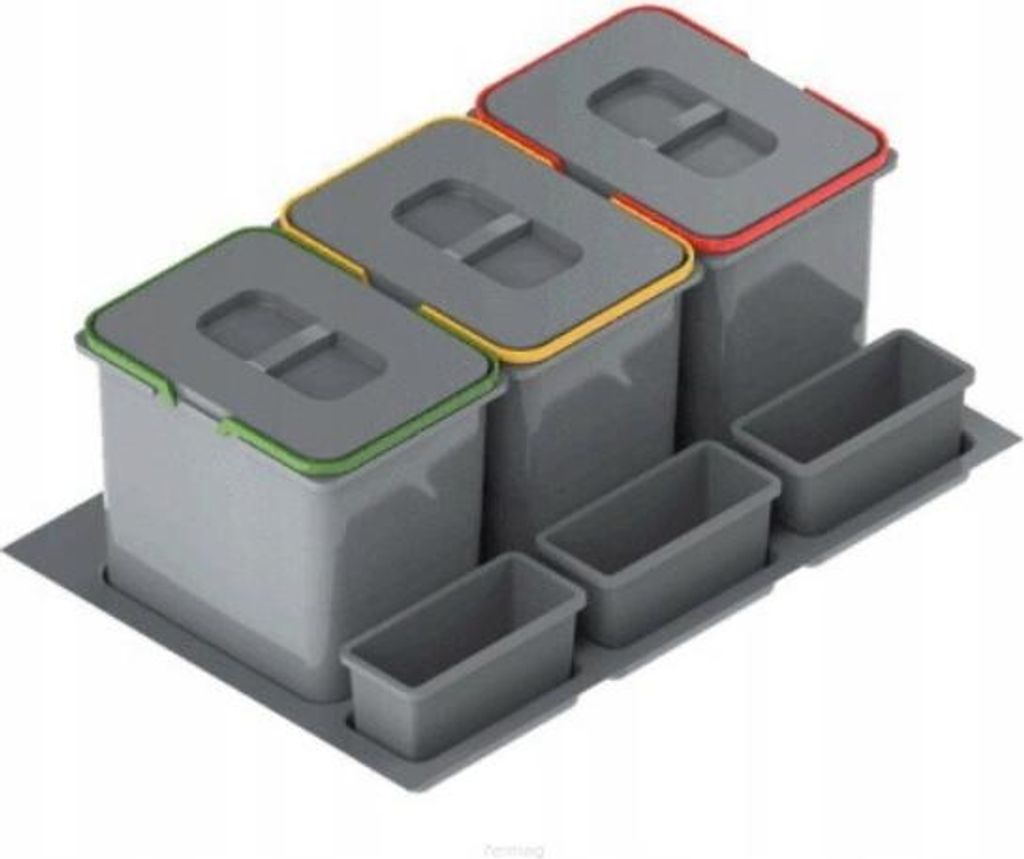 Einbau-Abfallsammler UNI - 80 cm, grau