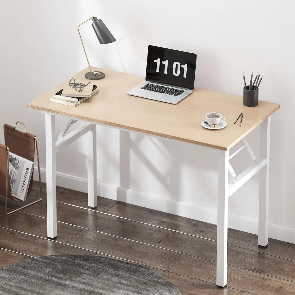 Poste de travail pliable 100 cm pour studio étudiant et Home Office