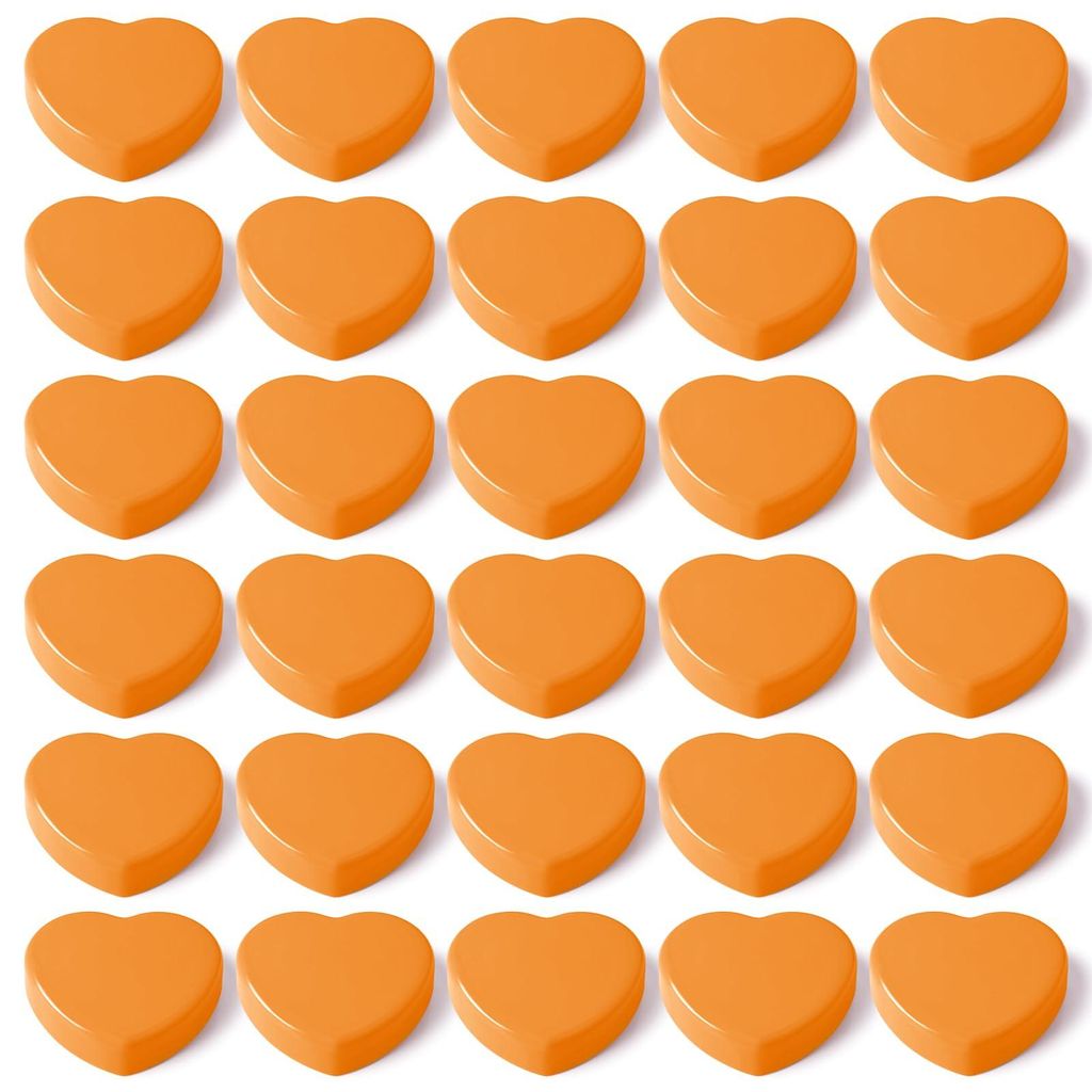 Magnete für Magnettafeln, 30 Kühlschrankmagnete, starke herzförmige Magnete für Whiteboards, Kühlschrankmagnete, kleine Mini-Magnete für Schu...