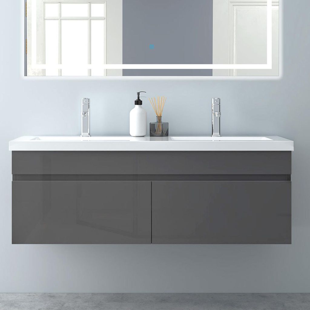 Waschtisch mit Unterschrank 120cm BERGEN Badmöbel Set Produktbild 