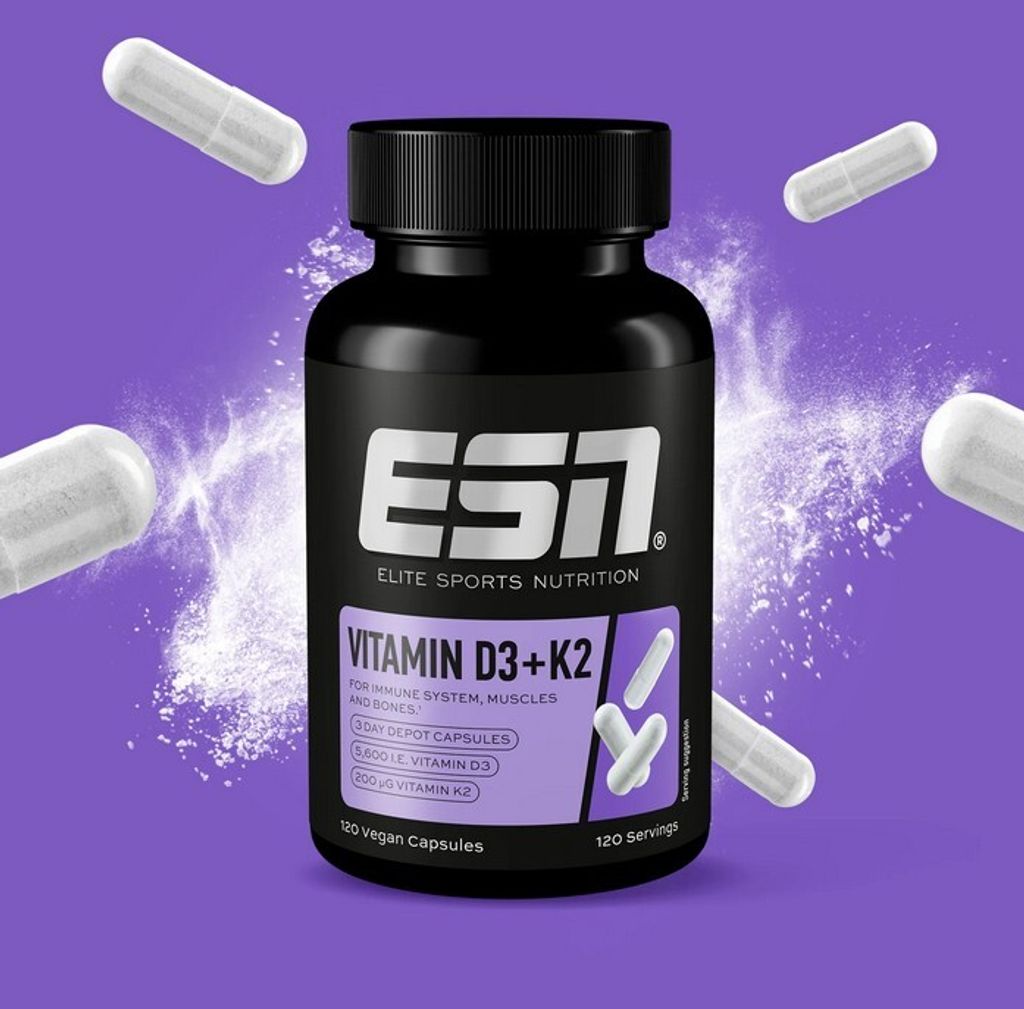 ESN Vitamin D3 + K2 (120 Kapseln)