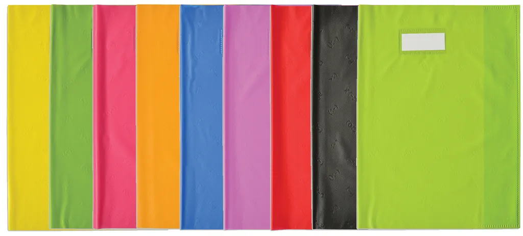 Protection de cahier scolaire 24x32 ELBA Styl SMS rouge pour le collège