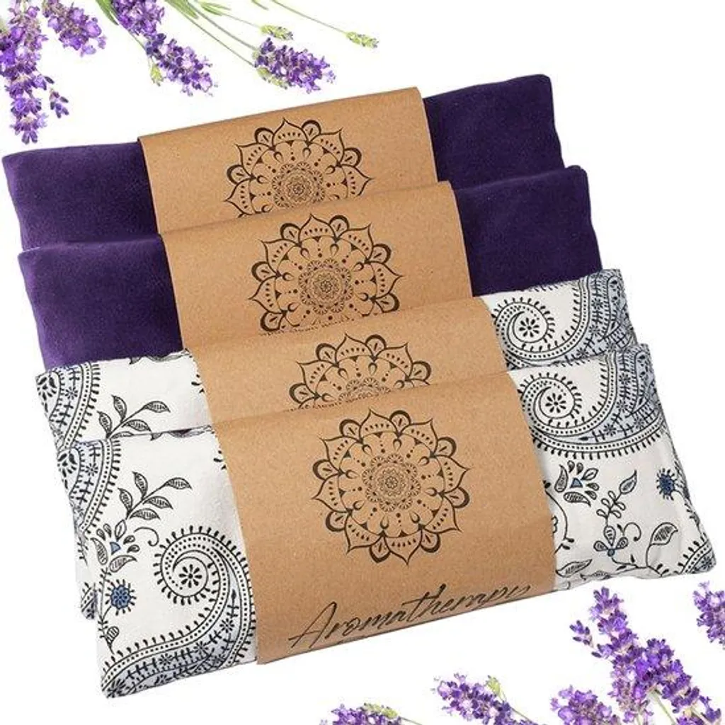Masque de sommeil lesté lavande pour méditation et yoga Nidra