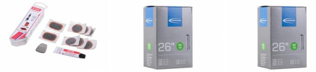 Schwalbe 2x AV13 Schlauch 26x1.50-2.40" (40/62-559) Autoventil 40mm + Zéfal U...