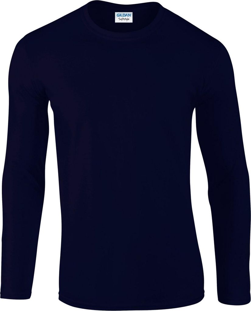 Gildan - T-Shirt für Herren/Damen Uni Langärmlig FK2951 (L) (Marineblau)