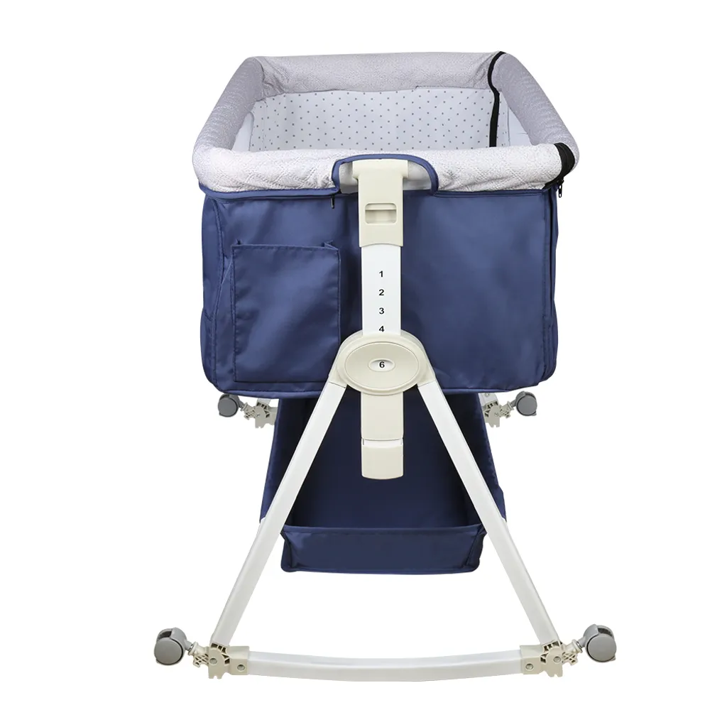 Lit de nuit bébé pour cododo, balancelle apaisante et table à langer