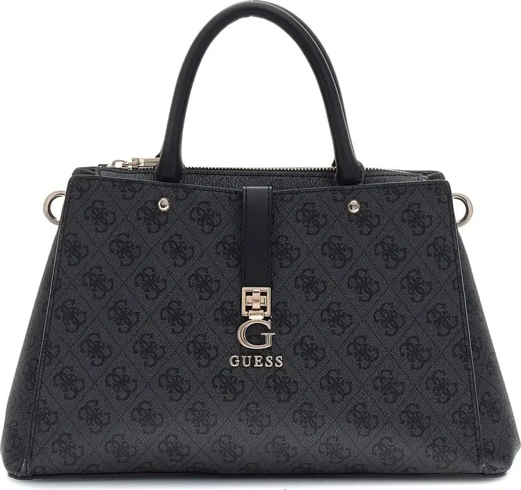Sac Guess Zamira Hobo Coal Logo en Toile Imprimée - Finition Luxe et Design
