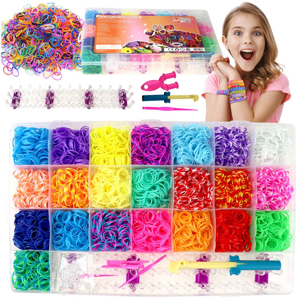 GUMKI DO ROBIENIA BRANSOLETEK MEGA ZESTAW DIY dla dziecka Zdjęcie produktu 