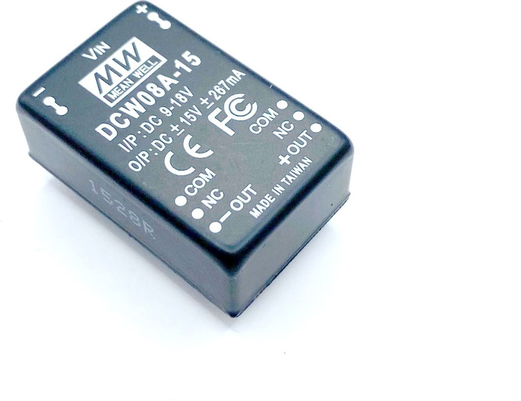 Dcw08A-15 Isolierte Dc-Dc-Wandler 8W +/-15Vout 9-18Vin #730106
