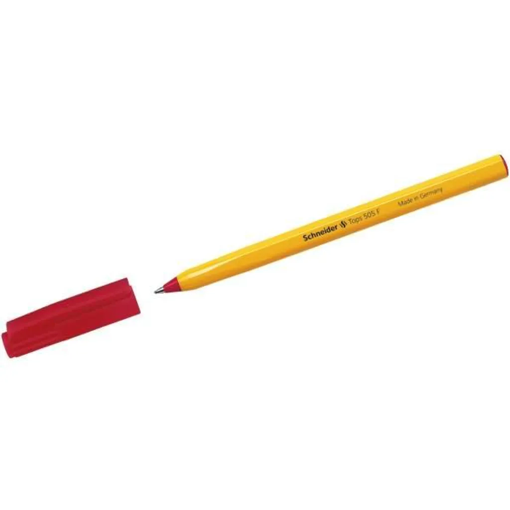 Penna a Sfera Schneider Tops 505 F Rossa - Tratto Fine di Precisione