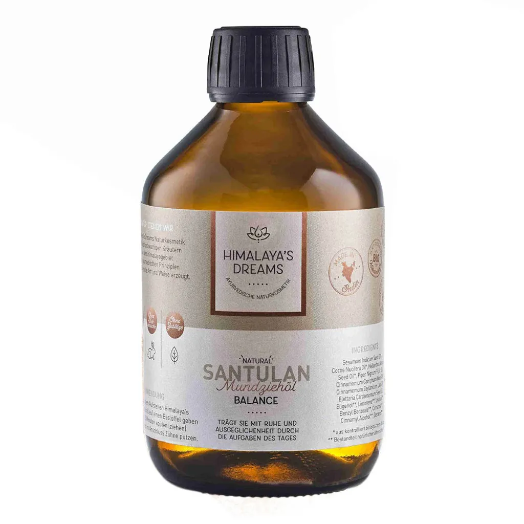 Huile Tirage à la Bouche Bio Ayurveda Santulan 250ml Routine Bien-être