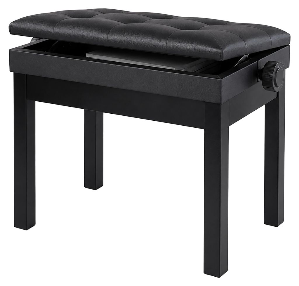 Sgabello per pianoforte Relaxdays, regolabile in altezza, Immagine del prodotto 