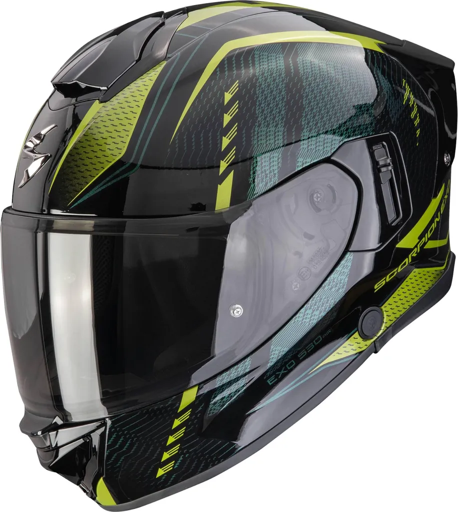 Casque intégral Scorpion Exo-530 Air Theras moto noir vert taille M