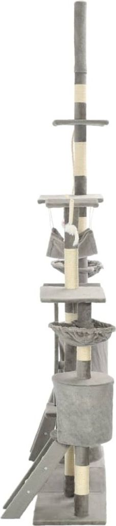 vidaXL Katzen-Kratzbaum mit Sisal-Kratzsäulen 230 - 250 cm Produktbild 3