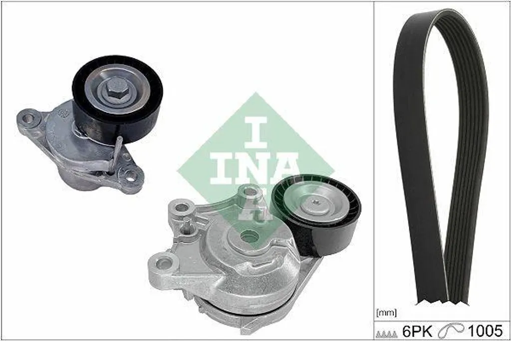 Kit courroie alternateur INA 529 0581 10 pour PEUGEOT 3008 SUV