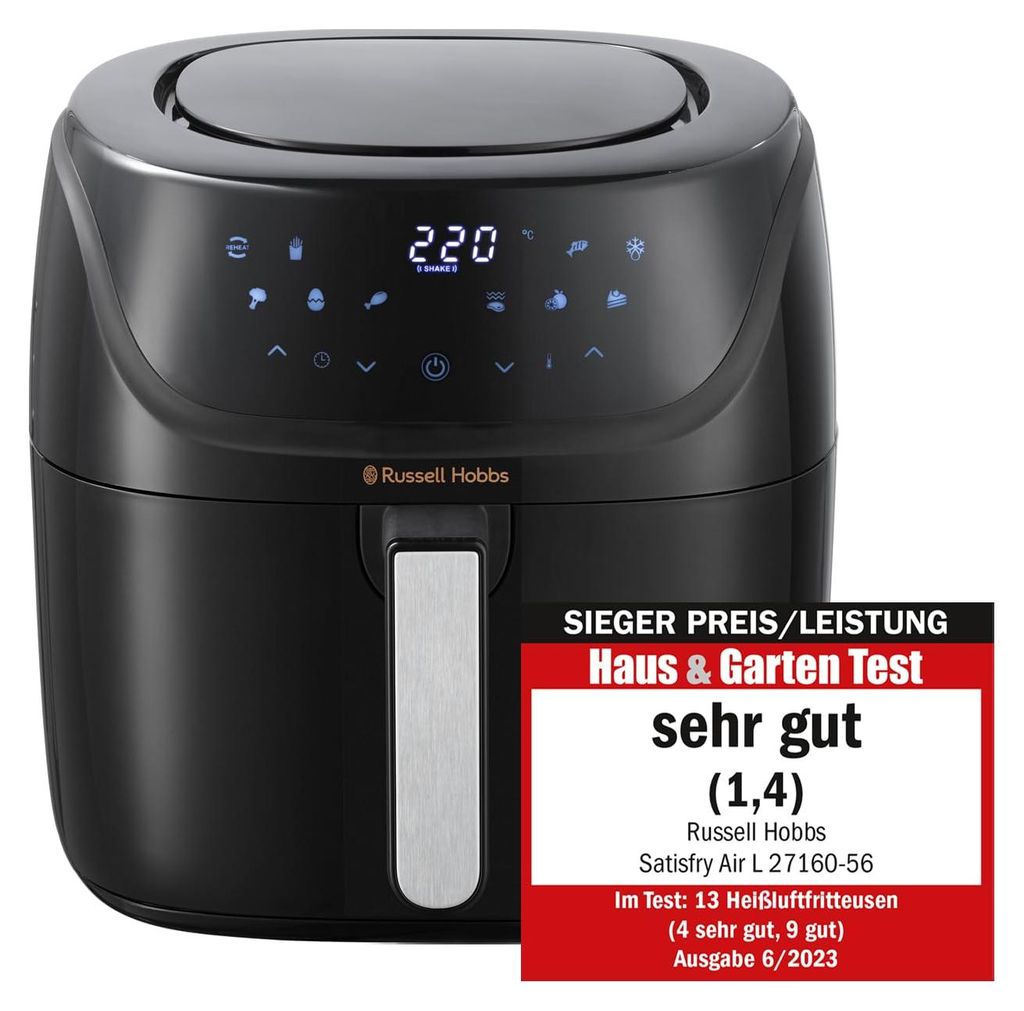 Russell Hobbs Heißluftfritteuse L 4L Rapid AirFryer [sehr Produktbild 