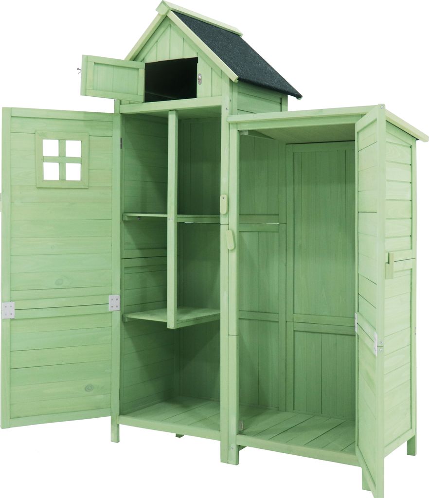 Flieks Geräteschrank Holz Gartenschrank Wetterfest, Produktbild 8