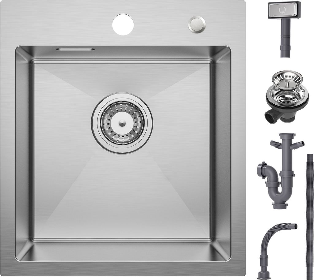 CECIPA 40*45CM Edelstahlspüle gebürstet Küchenspüle