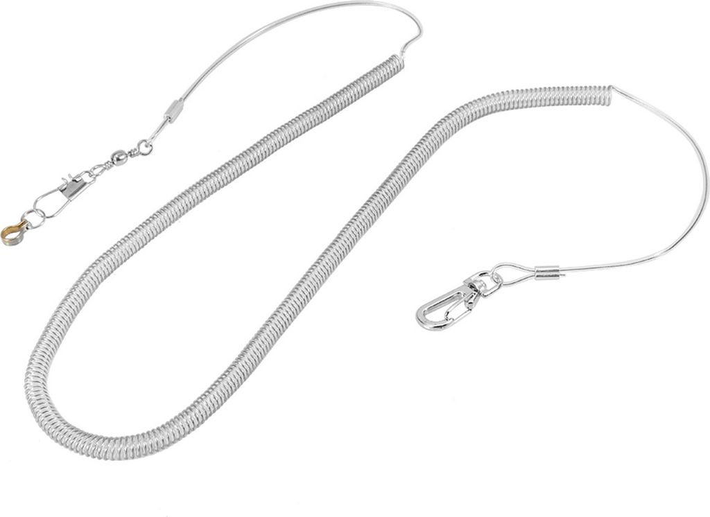 6m Papageien Flugleine, kaufsicher, Trainingsgeschirr-Set, Zufallsfarbe (Fußring-Ø 6,5mm)