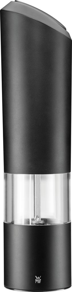 WMF Elektrische Mühle, Salz- und Pfeffermühle unbefüllt, Kunststoff, Keramikmahlwerk H 21 cm, schwarz