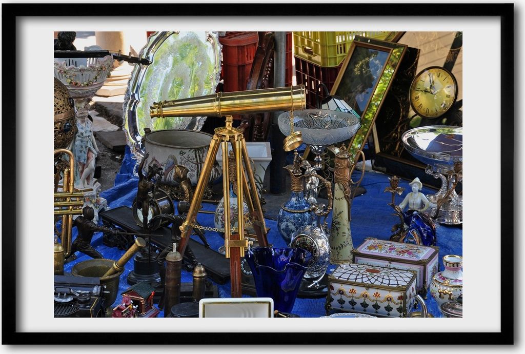 Bild 60x40 MDF-Rahmen, Wandkunst Antiquitäten