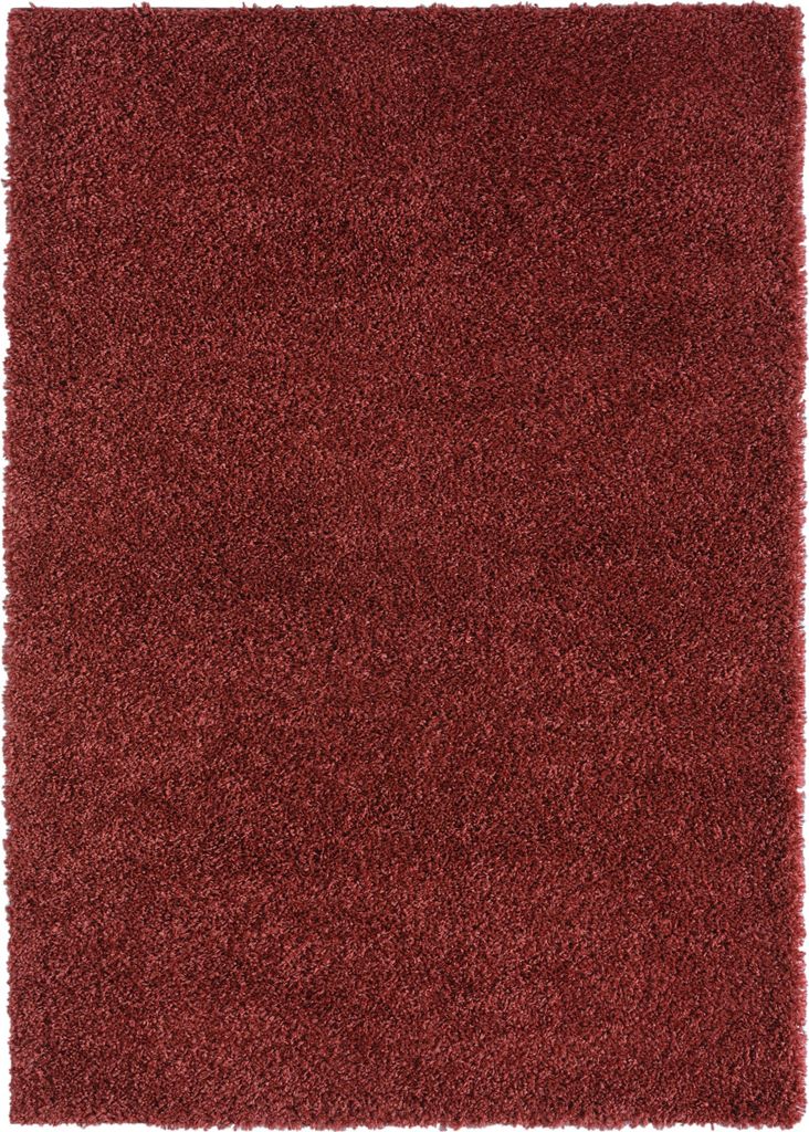 MY-RUG Teppich, Hochflorteppich Shaggy Star, 230x160, rot, leicht glänzend, extra flauschig, Rechteckig