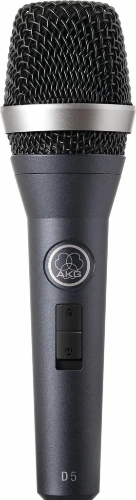 Microphone de Scène AKG D5 S Supercardioïde pour Voix et Chœurs en Direct